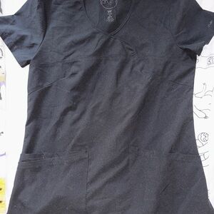 Women's Black Short Sleeve Top